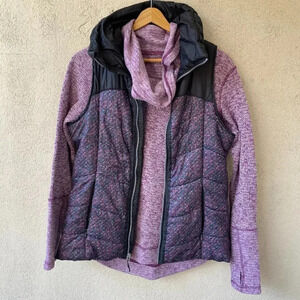 Mondetta Purple Puffer Quilted Vest Size Small
